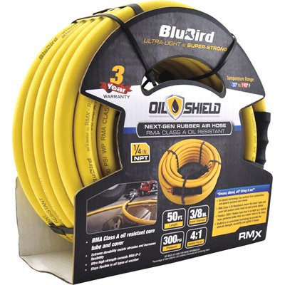 BluBird Os Air Hose On 18 Gauge Heavy Duty Reel 3/8 in. x 50-ft, BLBOSRHD3850