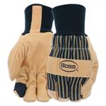 Boss Arctik Guard Pigskin Glove w/cuff, Large