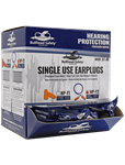 Bullhead Foam Earplugs, Corded 100pair/box