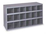 Durham Pigeonhole Bin 12x19x33 Gray