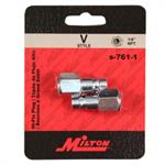 Milton Hi-Flo V-Style Steel Plug 2/cd