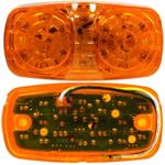 VSM 16-LED Double Bulls Eye Clearance/Marker amber