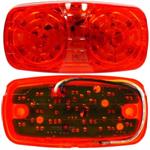 VSM 16-LED Double Bulls Eye Clearance/Marker red