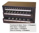 Viking Drill Bit Cabinet w/Mechanics Bits 96pc