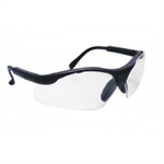 SAS Sidewinder Black Frame Safety Glasses Clear