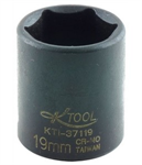 Socket Imp Met Short 3/8 Dr 19