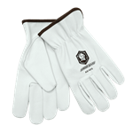 Armour Guard White Driver's Glove large