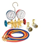 FJC R134A  Brass Manifold Gauge Set