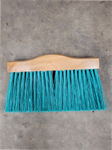 10^ Upright Broom Head w/Green Straight Bristle