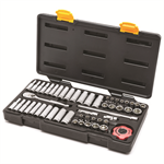 Gearwrench 1/4^ SAE/Metri Socket Set 51pc