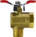 1/2^ R/Angle Tee Handle Brass Ball Valve(VL2443)